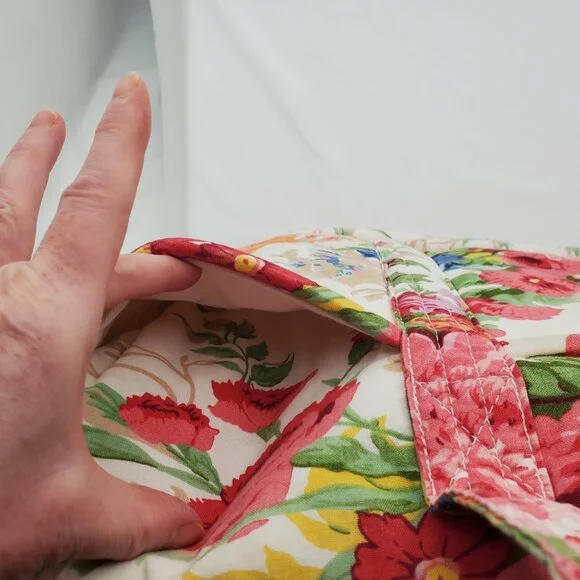 RARE Vintage Ralph Lauren “Melissa on White” Floral Cotton Tote!  XL - Picture 11 of 16